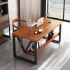 Pine Wood Table Desk  Modern Side view