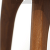 Matt Wooden Bar Stool — Side View