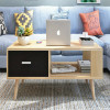 Thyra Wooden Coffee Table with Storage and Drawer Singapore — Detail View