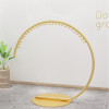 Olga Metallic Arc-Shaped Coat Rack Singapore — Side View