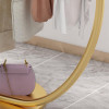 Olga Metallic Arc-Shaped Coat Rack Singapore — Room Setting