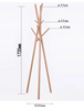 Zayne Tree-Inspired Wooden Coat Rack Singapore — Room Setting