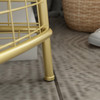 Berit Metallic Coat Rack with Basket Storage Singapore — Side View