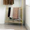 Berit Metallic Coat Rack with Basket Storage Singapore — Detail View