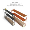 Theodor Wooden Console Table with Multi-Layer Shelves - Detail