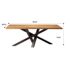Lennart Solid Wood Dining Table Singapore — Main View