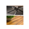Lennart Solid Wood Dining Table Singapore — Side View