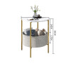 Ulrik Wooden Side Table with Veneer Top Finish Singapore — Side View