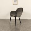 Minoru Metal Armchair metal Dark Gray | Free Islandwide Delivery | Linear Furnishings Singapore