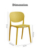 Remi Stackable Dining Chair Brown | Free Islandwide Delivery | Linear Furnishings Singapore