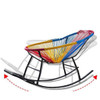 Lyla Rocking Chair with Woven Backrest detail 1 — pe rattan + metal