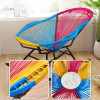 Lyla Rocking Chair with Woven Backrest side view 1