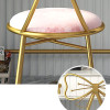 Ingmar Dressing Table Chair with Butterfly-Shaped Backrest detail 1 — metal + plush fabrics