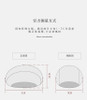 Raelynn Lycra Fabric Bean Bag Chair dimension diagram — Singapore