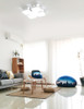 Raelynn Lycra Fabric Bean Bag Chair - Scenario A