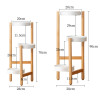 Miwa Wooden Flower Stand Singapore — Detail View