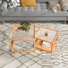 Eiko Wooden Coffee Table Pair Singapore — Room Setting