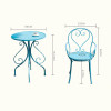 Loritz Metal Coffee Table Set Singapore — Side View