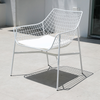 Percival Mesh Lounge Chair - White