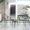 Percival Mesh Lounge Chair detail 1 — mesh + metal/plastic frame