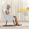 Bergen Comfortable Office Chair feature 1 — velvet fabric + steel + sponge