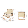 MISA Wooden Foldable Chair dimension diagram — Singapore
