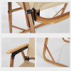 MISA Wooden Foldable Chair detail 1 — beech wood + oxford cloth + aluminum alloy