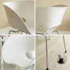 Rue Steel Frame Dining Chair detail 1 — abs plastic + steel