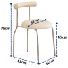 Devon Leather Dining Chair Nordic Style (4 Pieces) leather | Free Islandwide Delivery | Linear Furnishings Singapore
