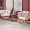 Odin Velvet Lounge Chair detail 1 — velvet fabric + metal + sponge + cotton