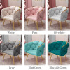 Odin Velvet Lounge Chair feature 1 — velvet fabric + metal + sponge + cotton