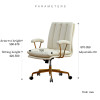 Darius Home Office Chair dimension diagram — Singapore