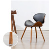 Stig Wooden Dining Chair wood Walnut + Gray | Free Islandwide Delivery | Linear Furnishings Singapore