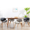 Stig Wooden Dining Chair wood Burlywood + Gray | Free Islandwide Delivery | Linear Furnishings Singapore