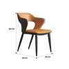 Raya Leather Dining Chair leather White | Free Islandwide Delivery | Linear Furnishings Singapore