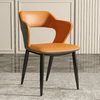 Raya Leather Dining Chair in Dining Room Scenario Image A