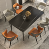Raya Leather Dining Chair leather Blue | Free Islandwide Delivery | Linear Furnishings Singapore