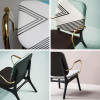 Halle Leather Chair feature 1 — stainless steel + pu leather + manchurian ash + sponge