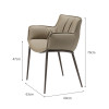 Balthazar Leather Armchair leather | Free Islandwide Delivery | Linear Furnishings Singapore