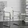 Bauhaus  Armchair detail 1 — stainless steel + saddle leather