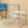 Blaise Saddle Leather Leisure Chair side view 1