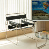 Blaise Saddle Leather Leisure Chair side view 2