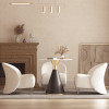 Kaia Fleece Lounge Chair detail 1 — fleece upholstery