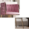 Lyrica Lint Fabric Dressing Chair Nordic Style 4 Pieces feature 1 — lint fabric + metal + sponge