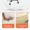 High Resilience Native Sponge & Breathable Leather Gerd Leather Office Chair Singapore | Material Close-up Infographic