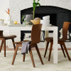 Linnea Wood Dining Chair Modern Style (4 Pieces) wood | Free Islandwide Delivery | Linear Furnishings Singapore