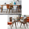 Linnea Wood Dining Chair Modern Style (4 Pieces) wood | Free Islandwide Delivery | Linear Furnishings Singapore