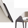 Shadi Microfiber Leather Chair Modern Style (4 Pieces) Singapore — Main View