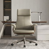 Front View Premium Leather Valentino Modern Office Chair Singapore | Executive Boss Desk Chair