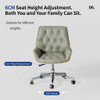 6CM Height Adjustment & 360° Swivel Mechanism for Customizable UseHarley Leather Office Chair Singapore | Multi-Functional Ergonomic Features Suitable for Family of All Heights